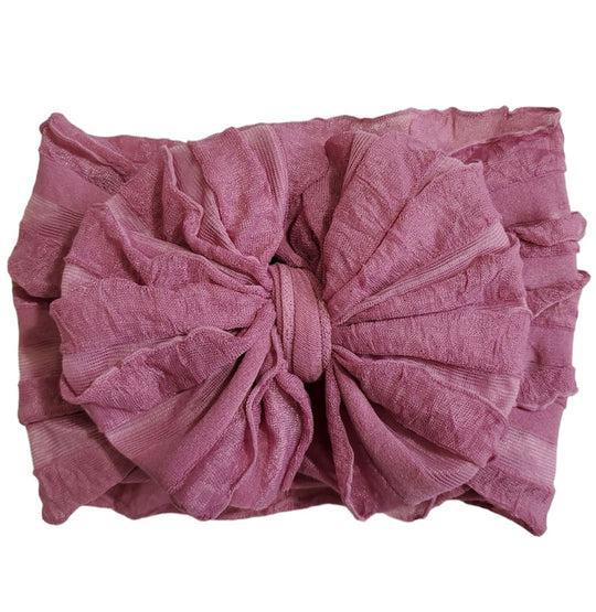 Ruffled Bow Headband RRA