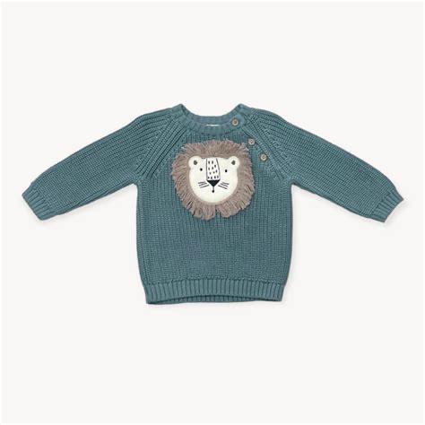 Lion Applique Pullover Knit Sweater 18-24m VIV