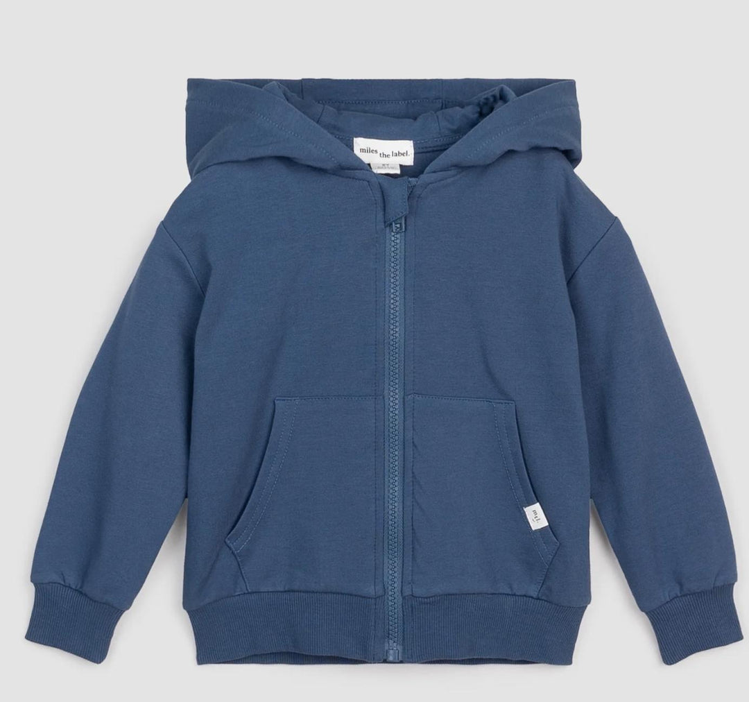 Miles Blue Zip Up Hoodie MIL