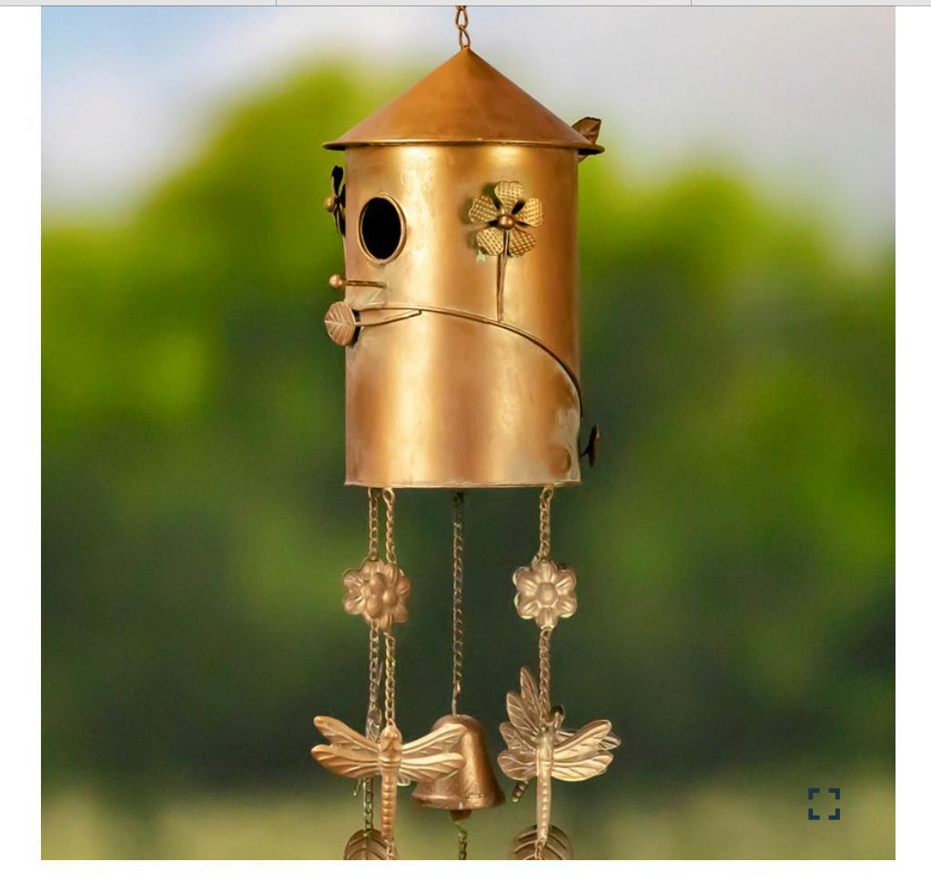 Hanging Birdhouse/Wind Chime Asst ZAR