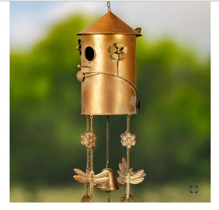 Hanging Birdhouse/Wind Chime Asst ZAR