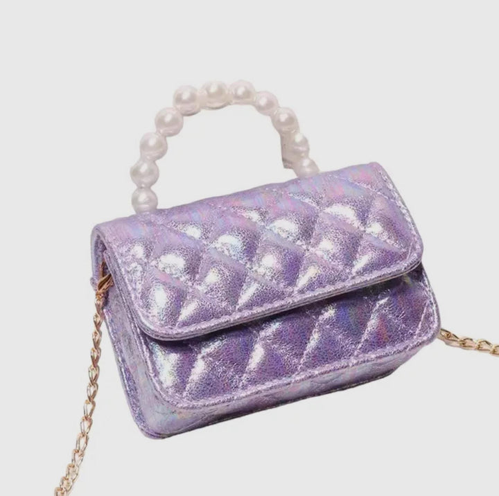 Mini Pastel Clutch Purse w/Crossbody Chain MBZ824