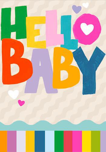 Hello Baby Baby Greeting Card NQI725
