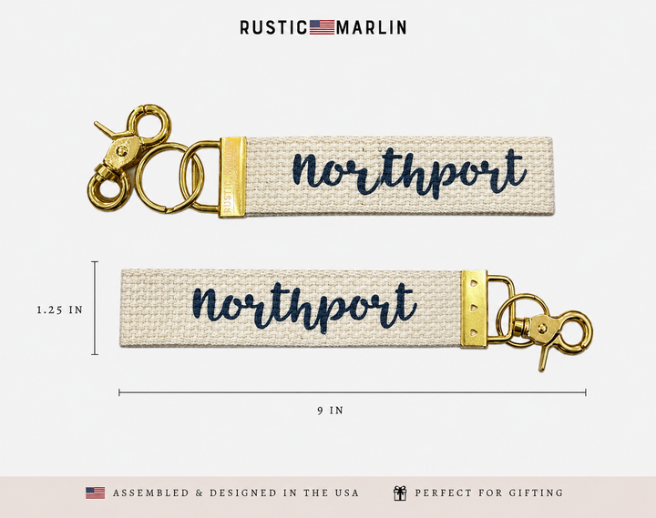 Northport Script Keychain RMP626