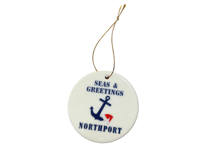 Northport White Glass Round Ornaments PTT1125