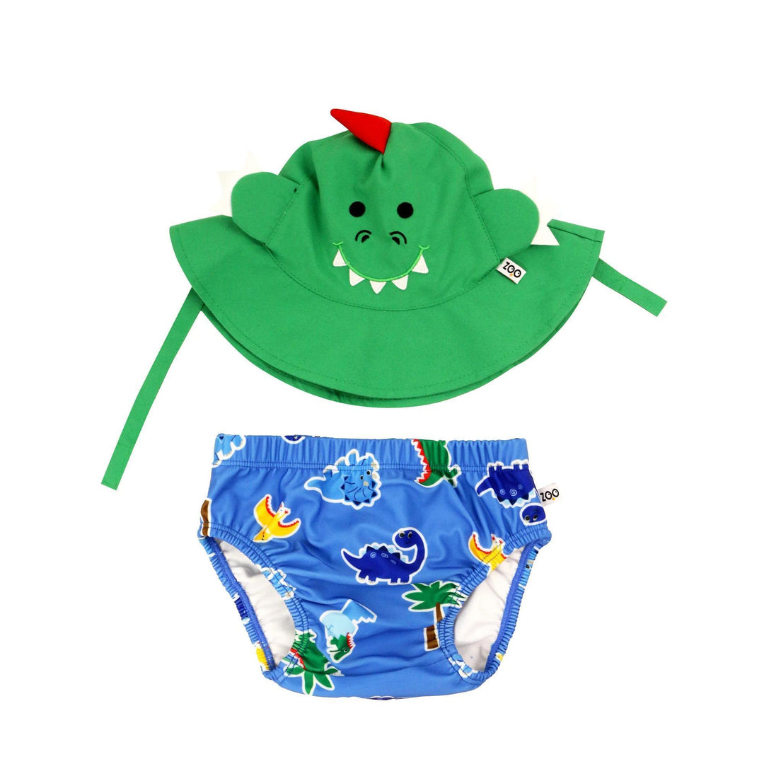 Baby Swim Diaper & Sun Hat Set - Devin the Dino & Friends ZCI226