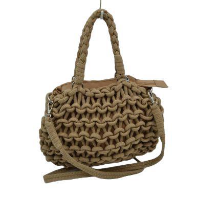 Crocheted Woven Macrame Knot Satchel GMS0002 EMH525