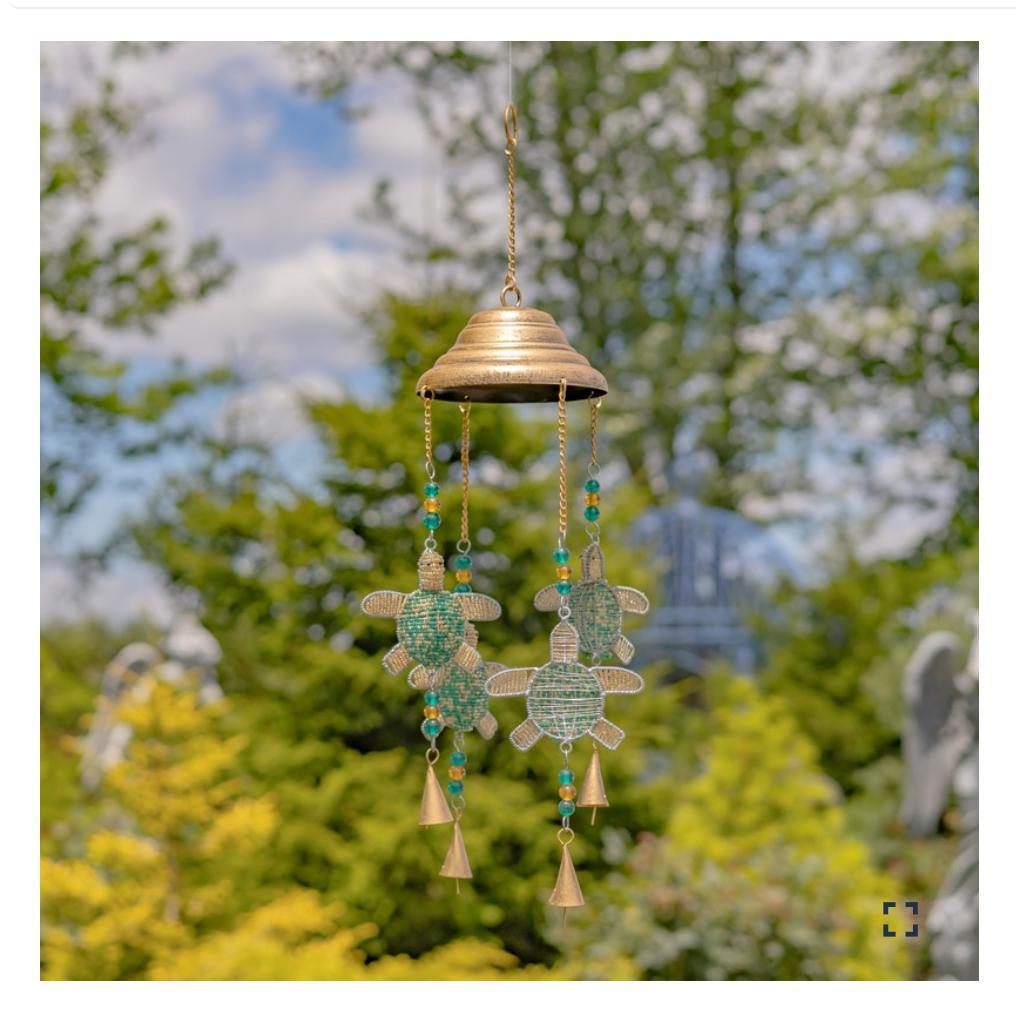 DANGLING TURTLE WIND CHIMES WITH BELLS Asst. ZAR525