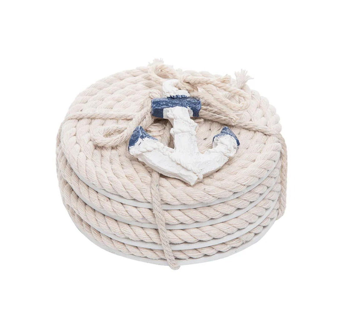 Cotton Rope Coasters S/4 BCL