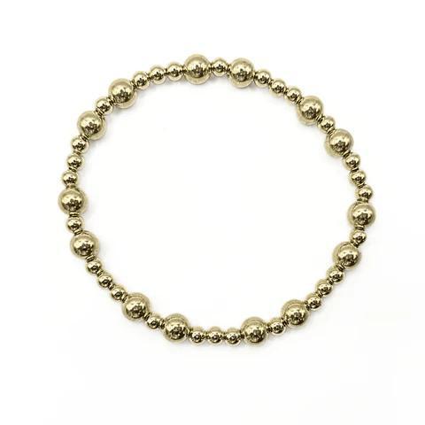 The Charleston Collection 14k Gold Filled Beaded Bracelet ERN825 7”