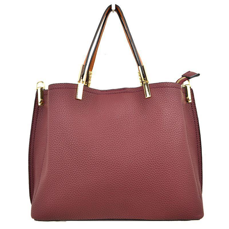 Classic Pebbled Tote Bag w/Dual Handles 5224 EMH726