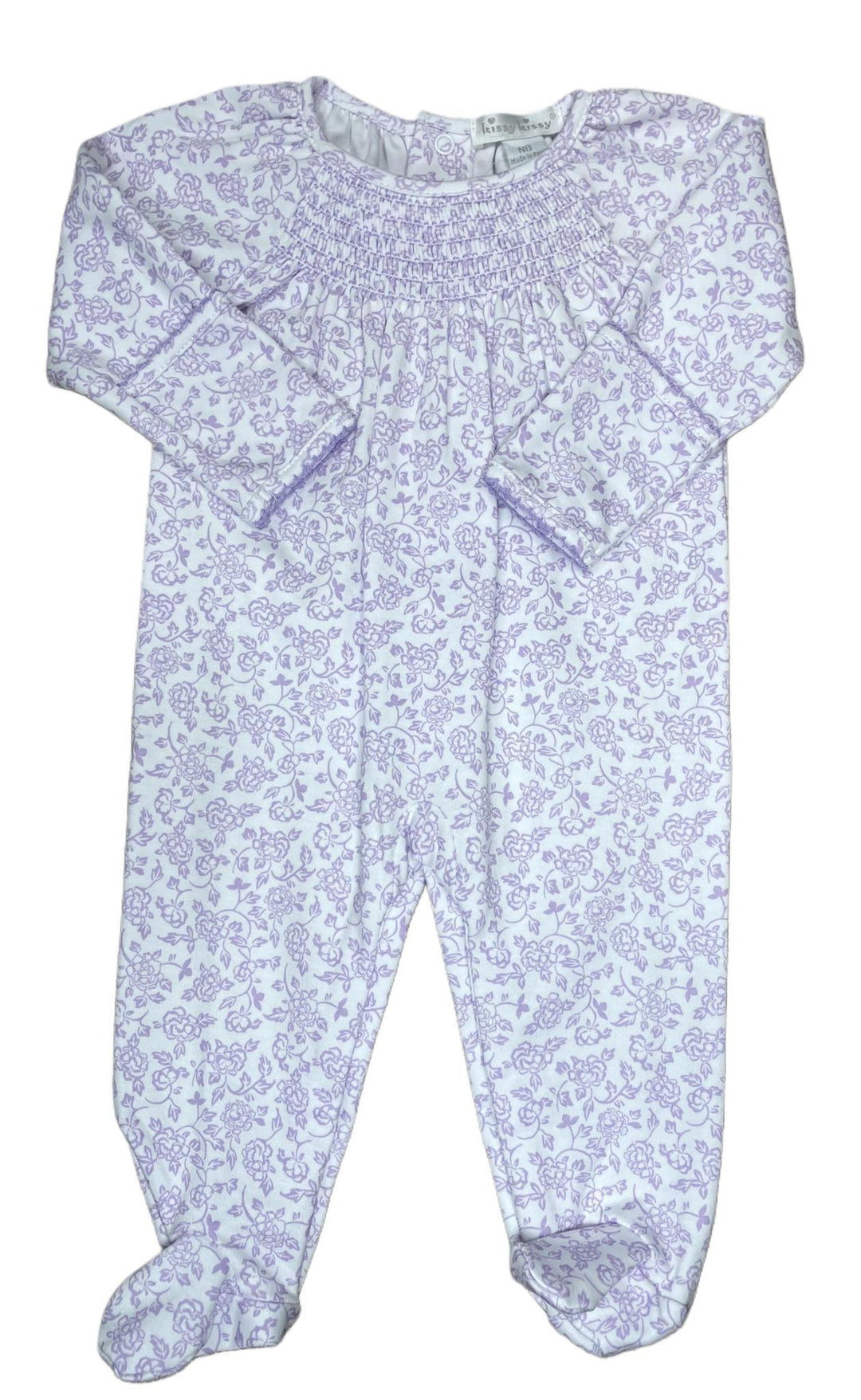 Lilac Blooming Vines Footie 3-6 KSY