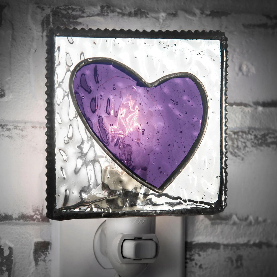 Heart Night Light Glass DEV