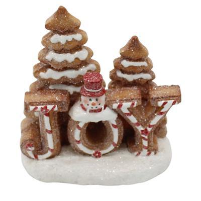 GINGERBREAD JOY RESIN PIECE WTC525