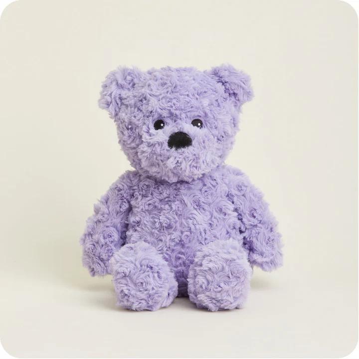 Purple Curly Bear Warmies WRM1224