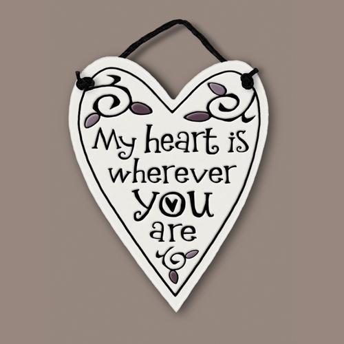 Wherever You Are (Heart) Plaque SPC425