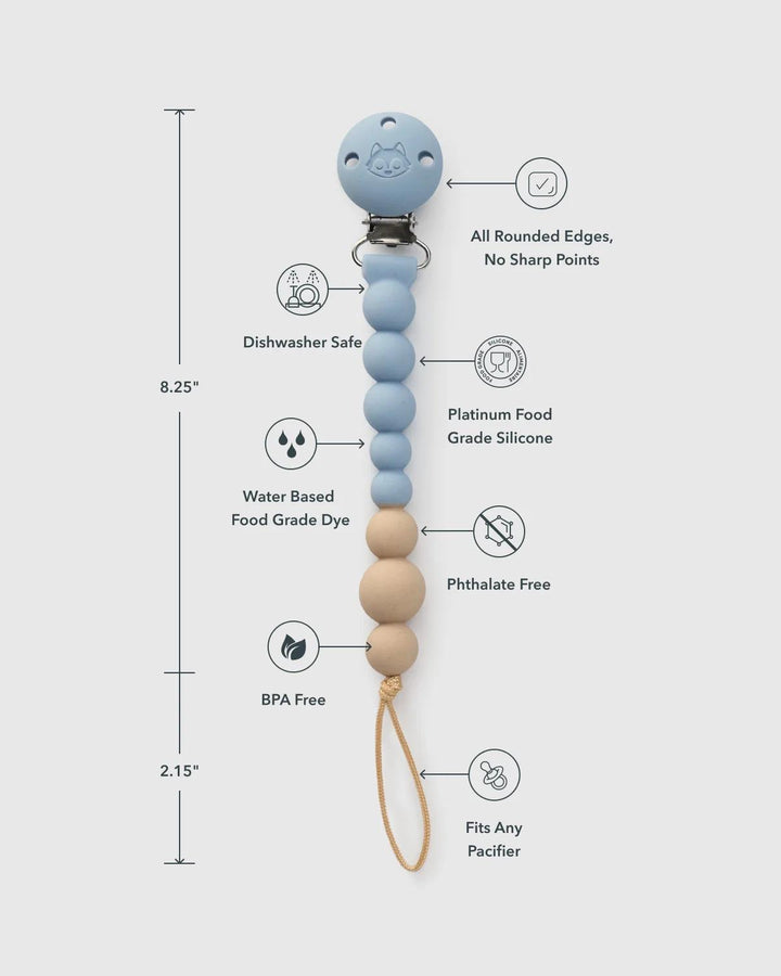 Pacifier Clip OneC-Blue Fog LOU826