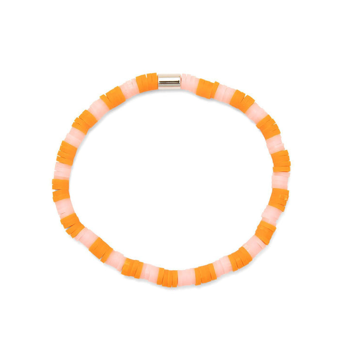 Seascape Vinyl Disc Stretch Bracelet PUR425