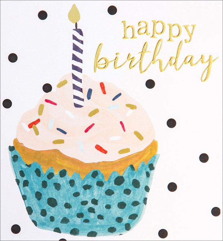 Cupcake Birthday Card NQI725