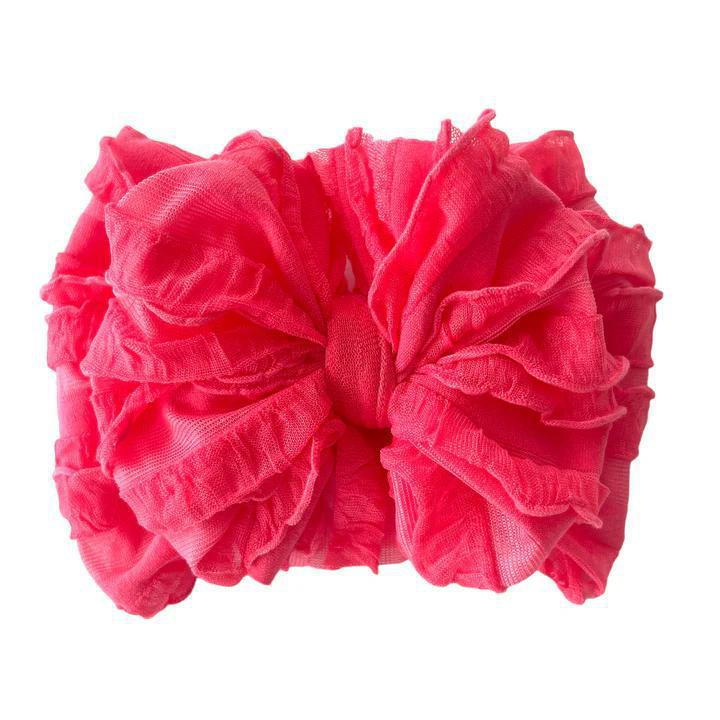 Ruffled Bow Headband RRA