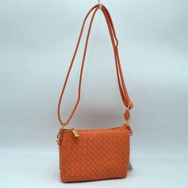 Woven Faux Leather Crossbody Wristlet TD0004 EMH525