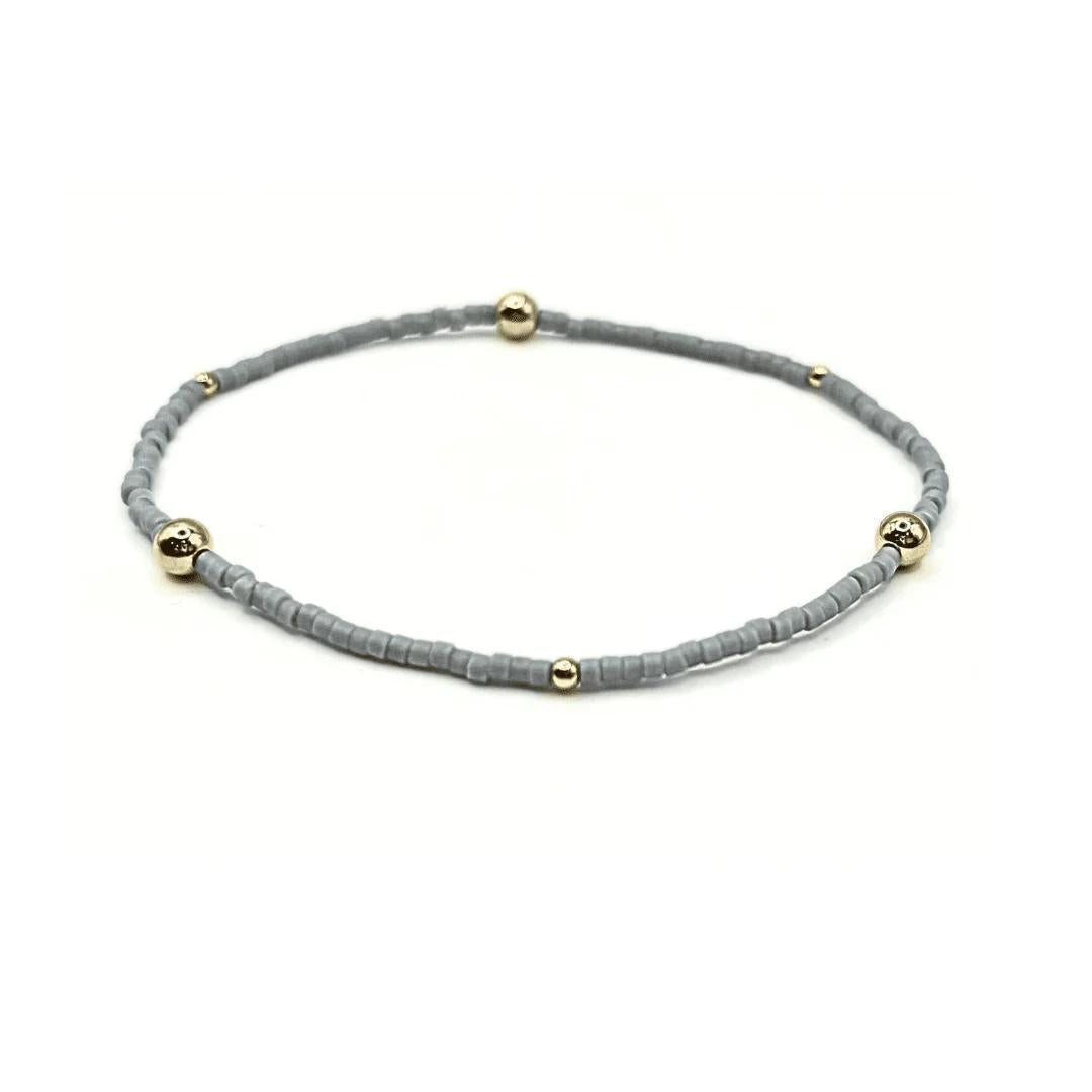 Game Day Gold-Filled & Seed Bead Waterproof Bracelet Collection ERN425 7”