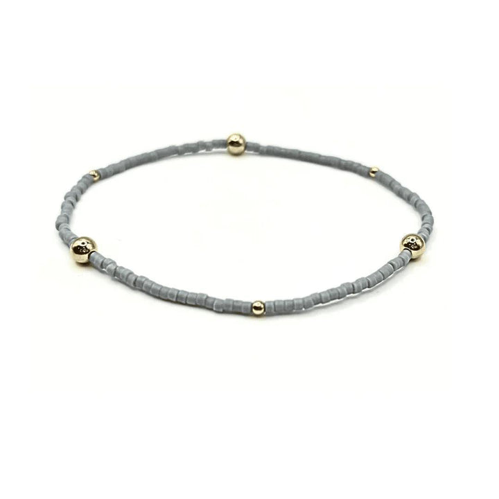Game Day Gold-Filled & Seed Bead Waterproof Bracelet Collection ERN425 7”