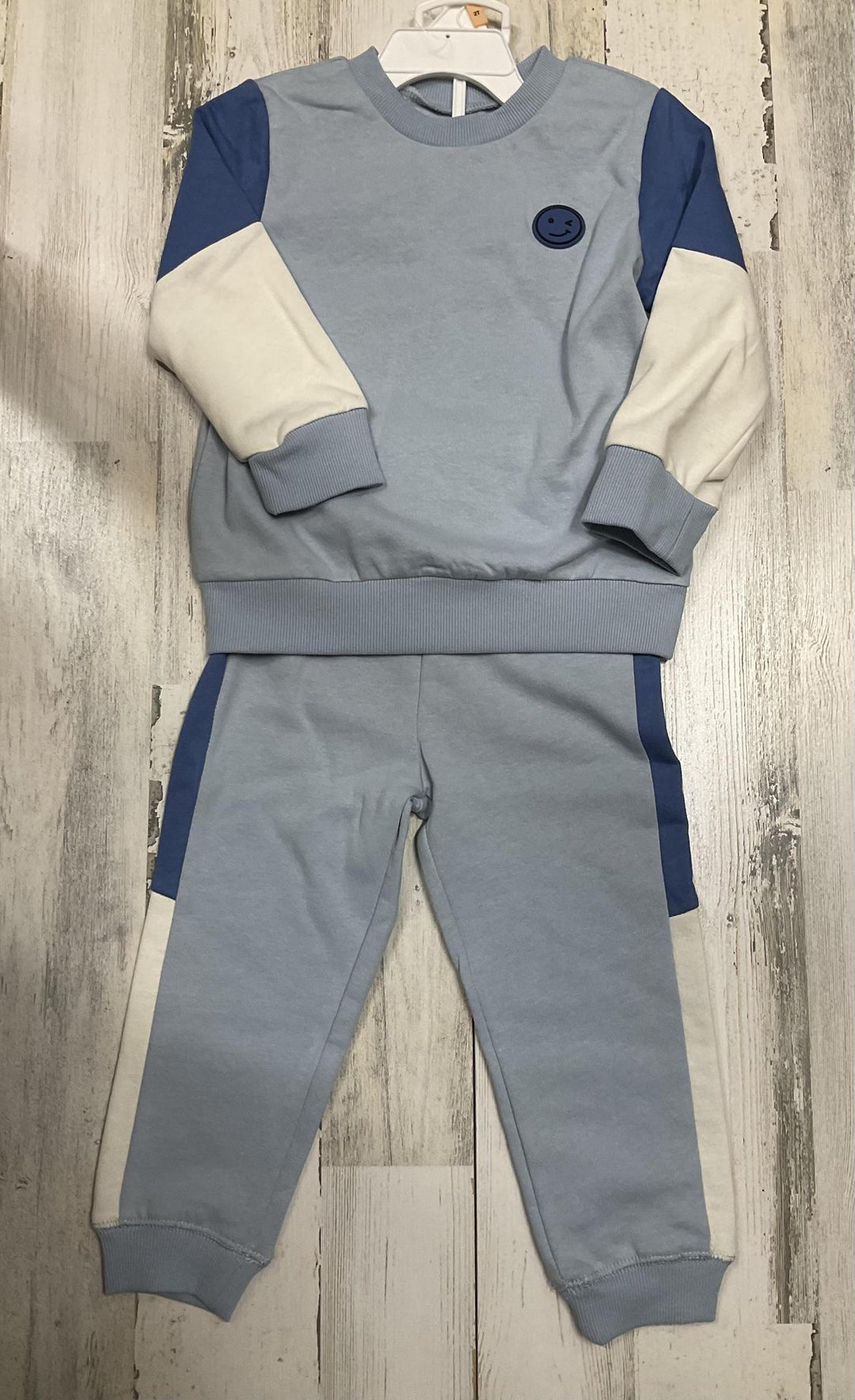Colorblock 2pc Sweatshirt Set Blue LTM824