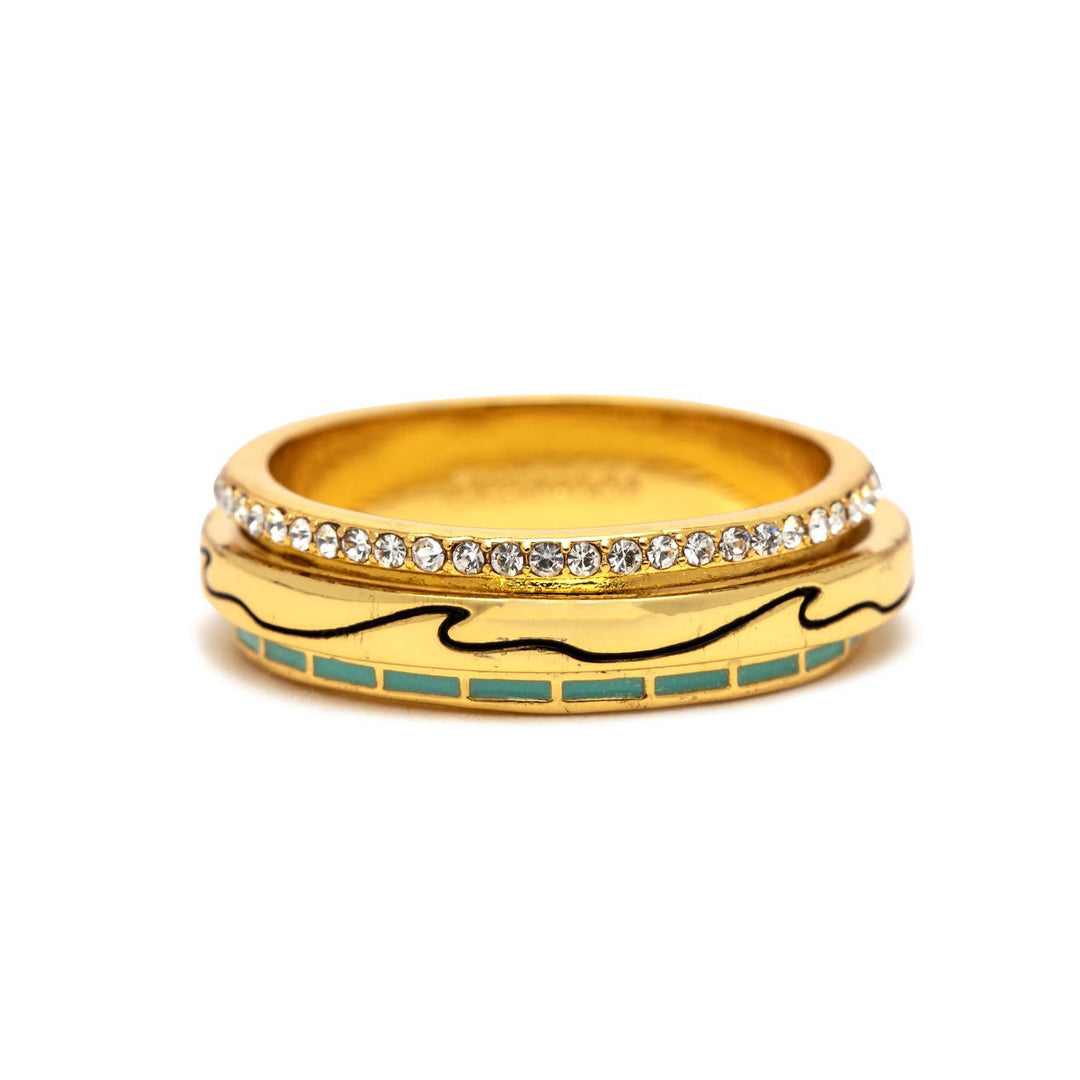 Turquoise Wave Fidget Ring PUR425