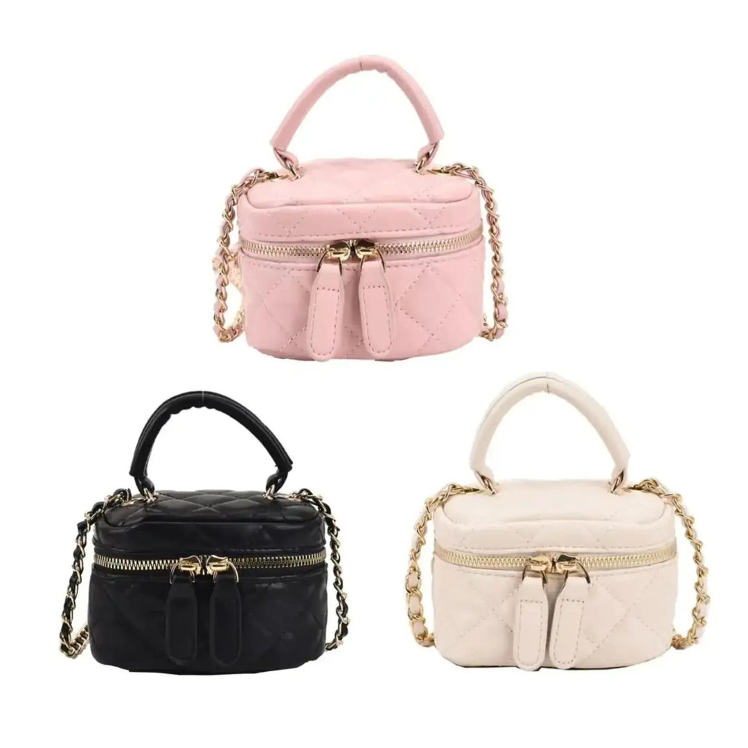 Mini Designer Quilted Bucket Purse MBZ824
