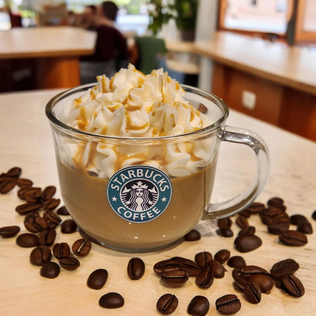 Starbucks Cafe Theme Scented Soy Wax Candle Caramel Machiatto ZEN924