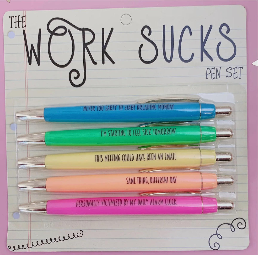 Work Sucks Pen Set FUN1024