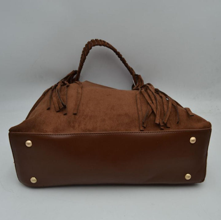 Suede 2-in-1 Fringe Bag Set 31542 EMH1025