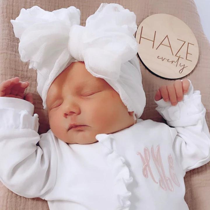 Ruffled Bow Headband RRA