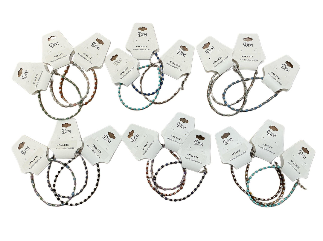 Beaded Anklets Asst. DVJ525