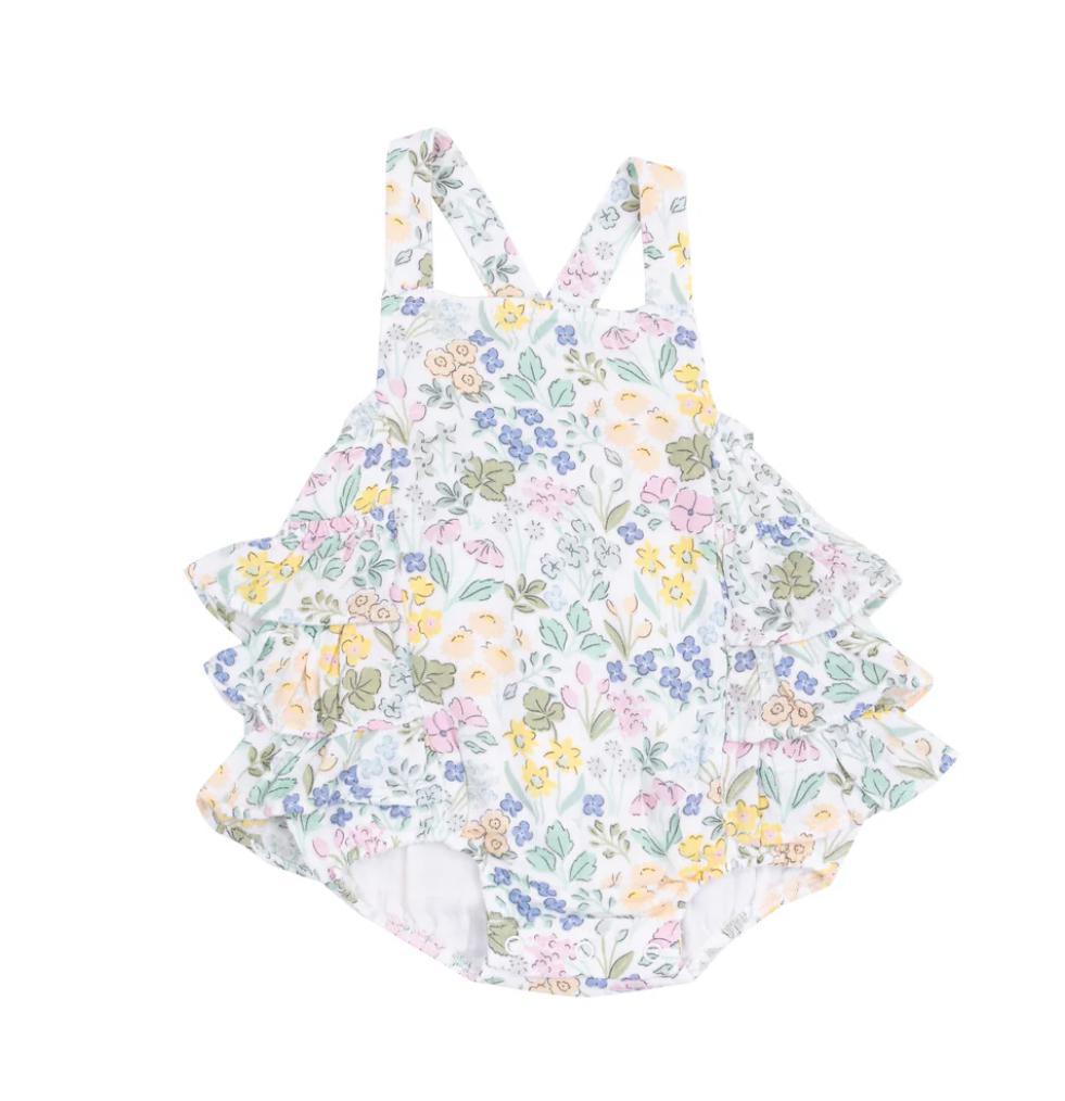 Samantha Floral Ruffle Sunsuit ANG325