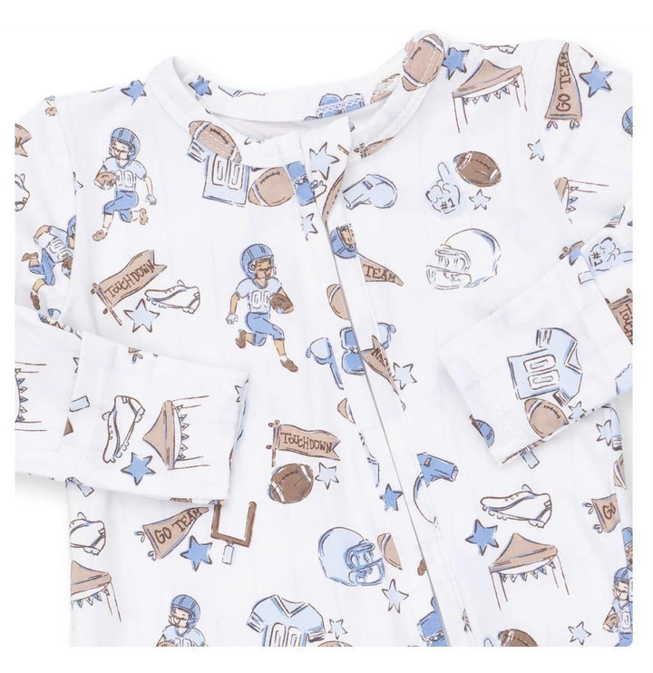 Football Nursery Zipper Footie ANG825