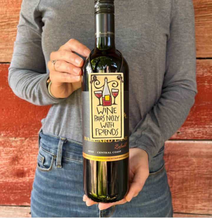 Wine Pairs Nicely Wine Tag SPN925