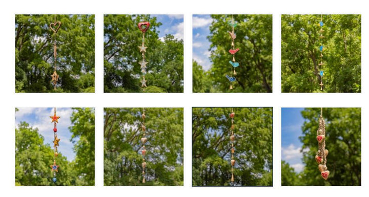HANGING METAL DECORATIVE WIND CHIME CHAINS ZAR525