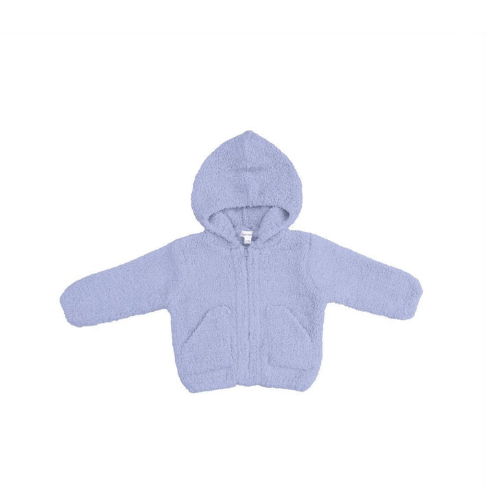 Chenille Hooded Jacket Dusty Blue ANG326