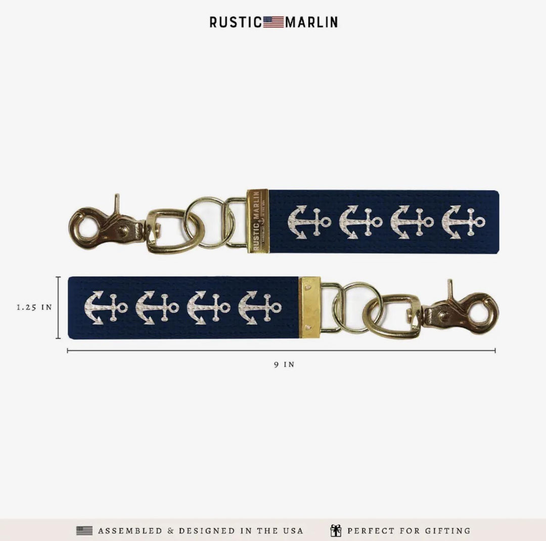 Navy Anchor Keychain RMP626