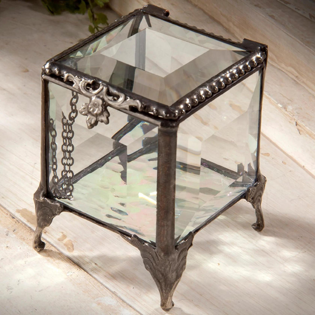 Beveled Glass Ring Box DEV