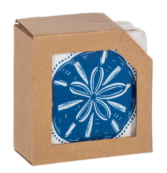 Coastal Icon Stone Coaster Set – Set of 4 GNZ725