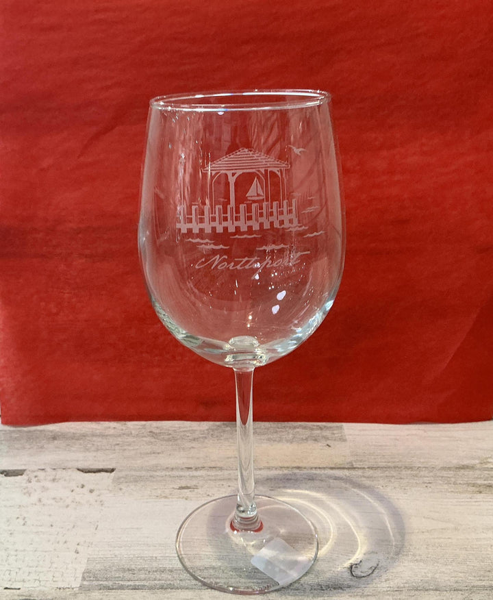 Northport Dock Etched Glassware SUS