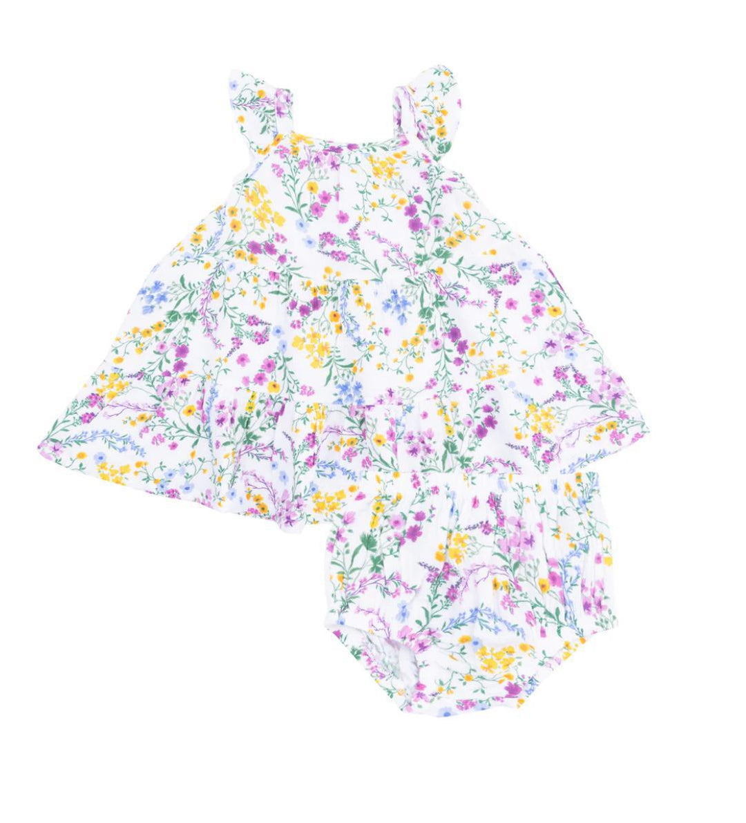 Cottage Climbing Floral Twirly Dress/Diaper Cover AGD