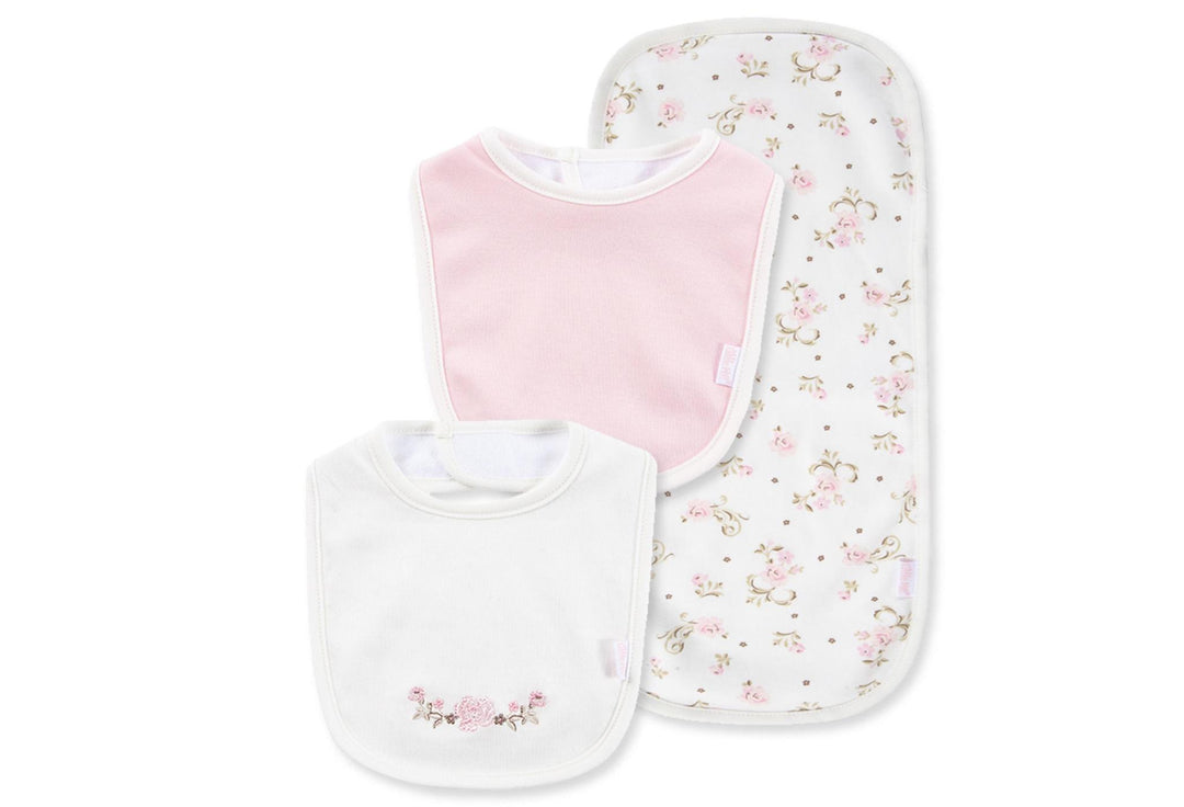 Rose Bib & Burp Set LTM526