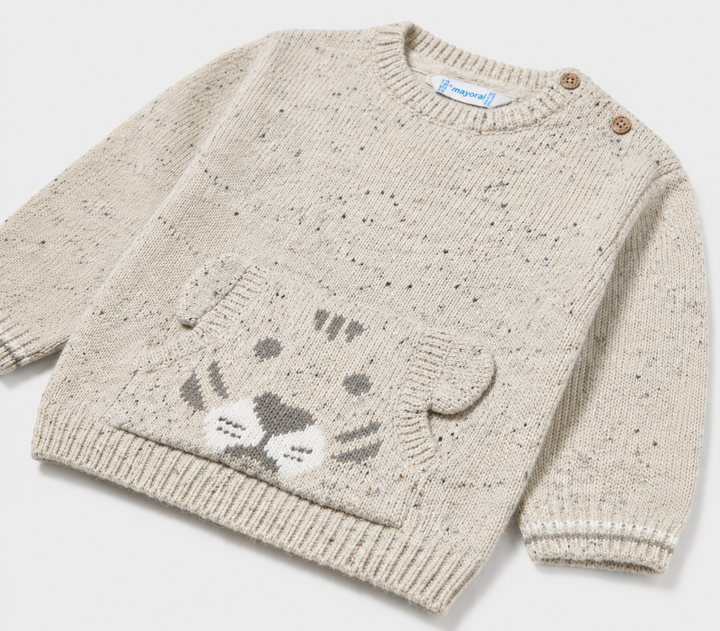 Baby Tiger Sweater Mole Tweed MYR926