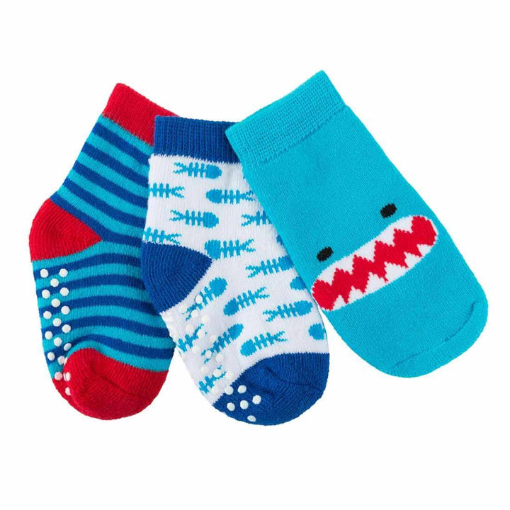 Baby/Toddler Terry Socks Set (3-pk) - Sherman the Shark ZCI226