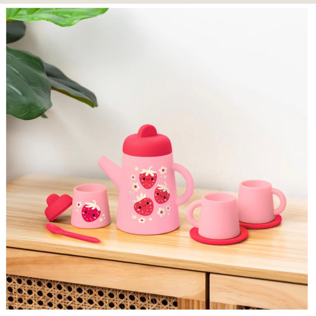 Silicone Tea Set - Strawberry Patch TGR226