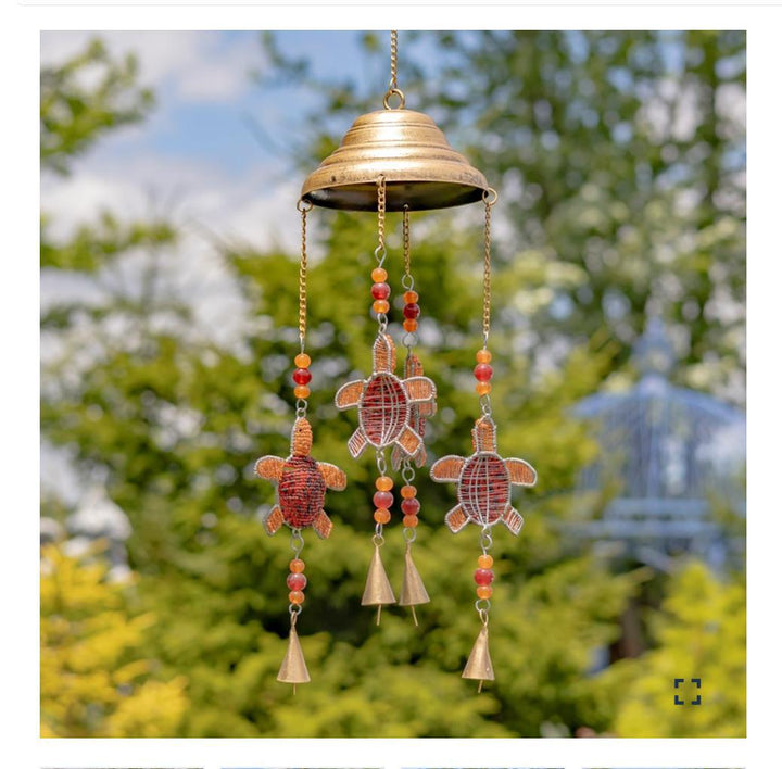 DANGLING TURTLE WIND CHIMES WITH BELLS Asst. ZAR525